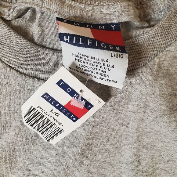 Tommy Hilfiger Mens Vintage 90s Y2K Tommy A to Z Graphic Cotton T-Shirt Sz Large - Picture 4 of 5